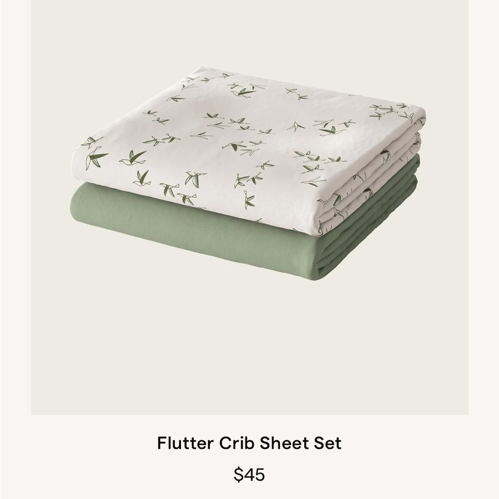 NWOT Nestig Mini Crib Sheet Set